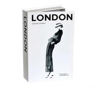 Aetluxery Boîte de rangement décorative en faux livres pour la maison et le bureau, organiseur de compartiment caché pour papeterie et télécommandes, boîte de décoration en papier (Londo)