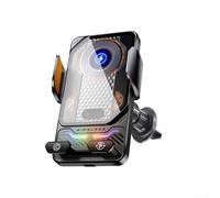 Aetluxery Chargeur de voiture sans fil 15 W avec rotation à un bouton, charge rapide, support de téléphone pour grille d'aération, compatible avec Huawei (noir)