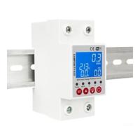 Aetluxery Disjoncteur WiFi intelligent 2P 63 A avec télécommande, sur/sous-tension réglable et protection de courant de fuite pour la gestion de l'énergie domestique