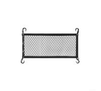 Aetluxery Filet de rangement de camping à suspendre pour coffre de voiture en maille de nylon robuste avec crochets, anneaux, support d'équipement de voyage noir pour véhicule (grande taille)