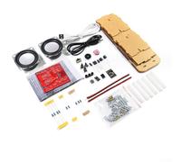 Aetluxery Kit de bricolage avec circuit imprimé audio stéréo, module MH-M18BT, haut-parleur 3 W et boîtier transparent, alimentation USB 5 V 2 A, pratique de soudage électronique (B)