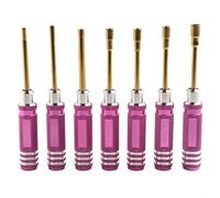 Aetluxery Kit de tournevis hexagonal 7 en 1 2-5 mm pour hélicoptères télécommandés drones voitures poignée en alliage d'aluminium