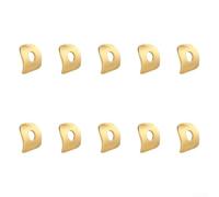 Aetluxery Lot de 10 entretoises de serrage en alliage de cuivre pour tige de selle de vélo, rondelles en plastique, trou central de 5,3 mm, pour tiges M5, forme incurvée, cales légères de 1,4 g pour