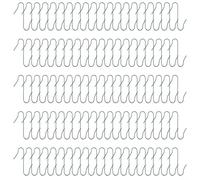 Aetluxery Lot de 100 cintres de décoration de Noël - Crochets en S en métal robuste pour décoration d'arbre - Fil de suspension de boules de Noël compatibles avec la plupart des décorations de