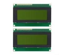 Aetluxery Module d'affichage LCD 20 x 4 2004A avec rétroéclairage vert, adaptateur d'interface IIC/I2C, écran de caractères en plastique, contraste réglable et faible consommation d'énergie pour