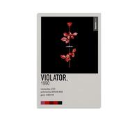 AETQWOEGEWE Violator Depeche Mode Poster Toile Décoration Art Moderne Poster Élégant Art Esthétique Impression pour Salon Chambre 30 x 45 cm Sans Cadre