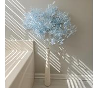 AETVRNI Vase à Fleurs en Céramique Blanche de 40 cm, Herbe de la Pampa, Sol, Décoration d'Intérieur Moderne, Fin Brossé Fait à la Main pour Salon, Table