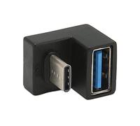 Aeun Adaptateur d'extension USB de Type C en Forme de U, Facile à Utiliser 10 Gbps Plug and Play en Forme de U de Type C Mâle vers USB Femelle en Aluminium pour Ordinateur Portable