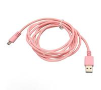 Aeun Câble de Chargement de Clavier de Jeu Mécanique USB, Câble de Chargement de Clavier Mini USB Conception Biseautée de 6,6 Pieds pour BlackWidow TE Chroma V2 (PINK)