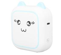 Aeun Imprimante Thermique Noir et Blanc, Imprimante Portable sans Encre 800 MAh, 10 Mm/s, pour Codes-Barres (Blue)