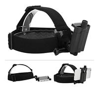 Aeun Sangle de Harnais de Tête, Support de Prise de Vue de Tête Multifonctionnel Pratique Portable Facile à Installer pour Caméra Gopro Motion