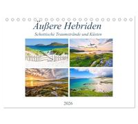 Äußere Hebriden - Schottische Traumstrände und Küsten (Tischkalender 2026 DIN A5 quer), CALVENDO Monatskalender: Bilderreise über die Inseln der Äußeren Hebriden im Westen Schottlands