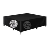 AEUUEU Bache de Protection Exterieur pour Table de Salon de Jardin 100x60x40cm/LxWxH Housse Salon de Jardin Carré, 600D Oxford Bâche Salon de Jardin Résistant à la Vent Pluie UV Déchirure
