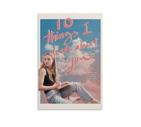 AEUYWQHKEKG Affiches « 10 Things I Hate About You » - Impression sur toile vintage - Décoration pour salon, chambre à coucher - 20 x 30 cm - Style sans cadre