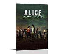 AEUYWQHKEKG Poster Alice in Borderland Série TV 1 - Impression sur toile vintage - Décoration pour salon, chambre à coucher - 60 x 90 cm - Style cadre