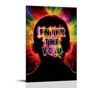 AEUYWQHKEKG Poster « Enter The Void » - Impression sur toile vintage - Décoration pour salon, chambre à coucher - 50 x 75 cm - Style cadre
