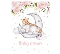 Aevmsor Couverture Bébé Personnalisée avec Noms Garçon et Fille, Douce et Confortable Cadeaux pour Bébé, Personnalisé Cadeau pour Nouveau-nés et Enfants Noël Anniversaire Famille Amis Amoureux