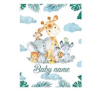 Aevmsor Couverture Bébé Personnalisée avec Noms Garçon et Fille, Douce et Confortable Cadeaux pour Bébé, Personnalisé Cadeau pour Nouveau-nés et Enfants Noël Anniversaire Famille Amis Amoureux