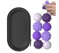 Aevorant 8 pièces Jouets magnétiques, balles magnétiques sensorielles, jouets magnétiques d'attraction stress, jouets sensoriels pour les doigts, balles magnétiques(Violet)