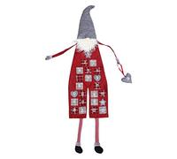 AEVQWEZNC Advent Calendar Swedish Tomte Santa GNOME Countdown Calendar 2020 24 Days for Kids Xmas Home Office Door Wall Decorations Red