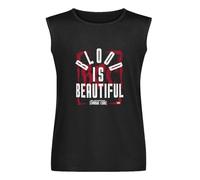 AEW - All Elite Blackpool Combat Club Blood is Beautiful Men's Vests Tank Tops O-Neck 100% Cotton Undershirts Unisex Sleeveless T-Shirt XL
