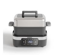 AEWHALE Cuiseur Multifonction 8-en-1, 4.25 L, Avec Mijoteuse, Cuiseur Vapeur, Cuiseur à Riz, Poêle et Fonction de Maintien au Chaud. Capacité Familiale, Gris