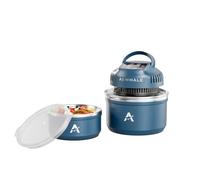 AEWHALE Friteuse à Air Chaud Portable 3 en 1 Avec Bol en Acier Inoxydable à Double Paroi Bols Amovibles Isolés Sous Vide de 3.7 Litres et 1.9 L Chauffage Rapide