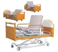 AEXET Lit d'hôpital électrique à Hauteur réglable avec Fonction de Rotation, Lits médicaux 5 Fonctions pour Personnes âgées, Aide-Soignant avec roulettes silencieuses, Matelas