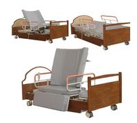 AEXET Lit d'hôpital Haut de Gamme 8 Fonctions avec Inclinaison latérale, lit médicalisé électrique avec Fonction de Rotation, Aide au déplacement des Soins Infirmiers, jusqu'à 530 LB