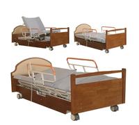 AEXET Lit médicalisé électrique avec Inclinaison latérale, lit d'hôpital 8 Fonctions avec Rotation, Aide-Soignant pour Personnes âgées jusqu'à 240 kg (81,1 x 41,73 x 18,9 po)