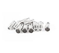Aexit 10 Pcs Type F Femelle vers mâle 9mm Prise TV RF Coaxial Adaptateur Connecteur rapide 106O733