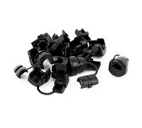 Aexit 10 pièces de câble plat passe-fil de douille anti-traction 19.2mm de long, noir OZ923876X316187V