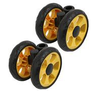 Aexit 105mm Dia. roue double plastique 360° Poulie Poussette 2pcs pour tube rond 17mm 190A683