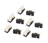 Aexit 10pcs 9.1x4.6x5.5mm Panel PCB Miniature Souris Tactile Tact Bouton-Poussoir Commutateur 2 Broches DIP TE645189C496985A