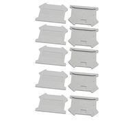 Aexit 10Pcs D-UK3 / 16B Plaque d'extrémité de bloc de jonction de rail DIN couvre les barrières de protection ZK250700I747219G