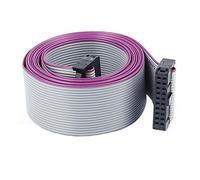 Aexit 2.54mm Pas de vis IDC 20-Pin F/F Connecteur Extension Câble en nappe plate 148cm 310K367