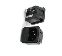 Aexit 2 Monture AC 250 V C14 10 A D'ENTREE PRISE électrique Avec fusible Holer 672H931