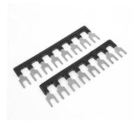 Aexit 2 pcs 8 barrette connexion pré Cosse isolée 10A 400V noir 675I205