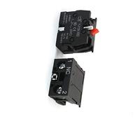 Aexit 2pcs 600V 10A SPST NC charge ressort commutateur à bouton poussoir noir Contact auxiliaire 180J744