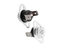Aexit 2Pcs KSD303 110C Thermostat de contrôle de température NC Réinitialisation manuelle YJ387128H328316F