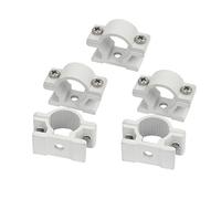 Aexit 32 mm de diamètre à fixation murale en alliage d'aluminium Tuyau Clip Clamp Fastener 5 pcs 166J536
