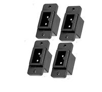 Aexit 4 Pcs AC 250 V 2,5 A 2P C12 D "ENTREE PRISE mâle Connecteur d'alimentation Noir 313V963