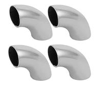 Aexit 4pcs 201 Main courante acier inoxydable raccord coudé 22mm Tube 302B704