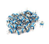 Aexit 50Pcs 200K ohm Vertical PCB Preset Variable Résistance Tondeuse Potentiomètre Ble-u RC918245A842049Y