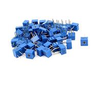Aexit 50Pcs Résistance Variable Réglable Tondeuse à potentiomètre 3362P-104 100K Ohm LW543369U666916S