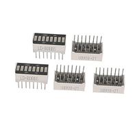 Aexit 5pcs 16 Tige 8 Segments LED Dip Rouge Affichage Barres Tube numérique 10x20mm 541Q994