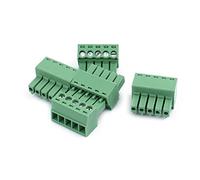 Aexit 5Pcs 300V KF2EDGK 3.5mm Connecteur de borne à vis pour circuit imprimé à 5 broches JU987903S686661Q