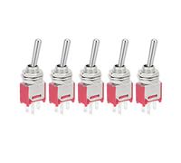 Aexit 5pcs TS-4 AC 250V 1.5A ON/ON 2 positon 3 bornes interrupteur à bascule Mini 1RT 473R467