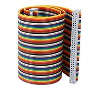 Aexit 64 broches 1.4FT 64 F/F IDC Connecteur Plat câble ruban Arc-en-ciel