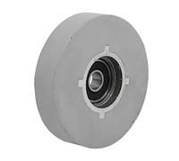 Aexit 65mm x 8mm x 14mm Caoutchouc Acier Roulement Galet à Dessus Plat Gris Roue Chant 202D808